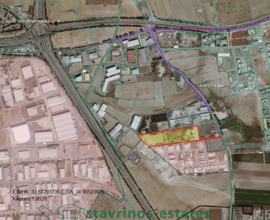 (用于出售) 建设用地 工业地块 || Larnaka/Dromolaxia - 24.585 平方米, 1.400.000€ 